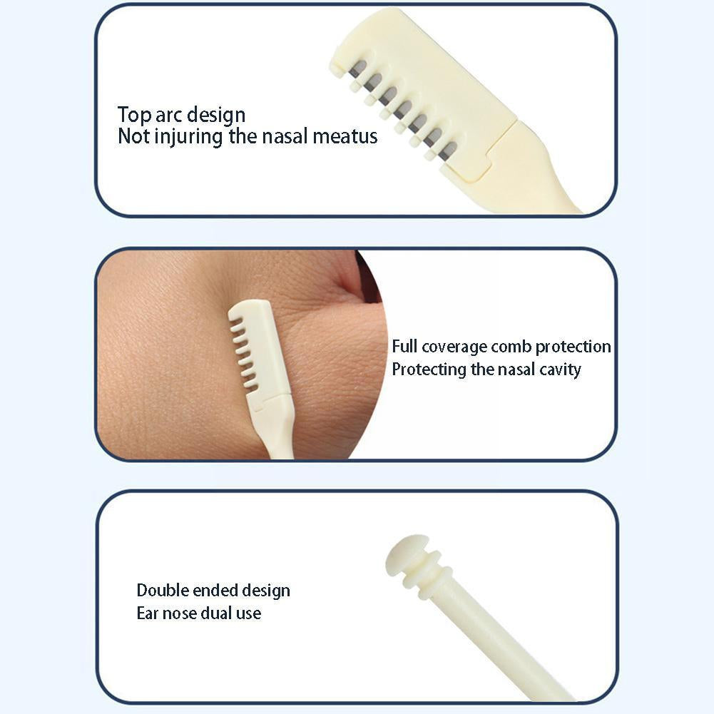 Portable Manual Nose Hair Trimmer – Stainless Steel, Washable, Safe
